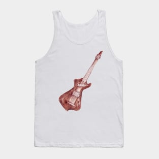 watercolor guitar _2 Tank Top